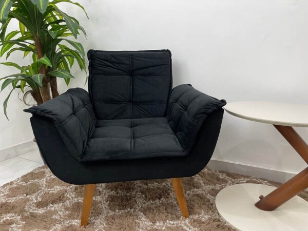 Poltrona Opala - Preto Veludão