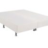Base Box Silmer Queen Bi Partida Courino Branco - 158x198x26