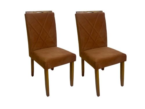 Conjunto Cadeiras Califórnia 2 unidades - Cinamomo/Terracota