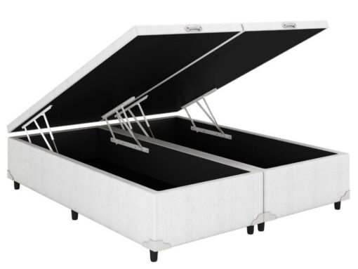 Base Box Baú Classic Queen - Branco Corino