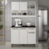 Armário Kit de Cozinha Ametista 5 portas - Branco