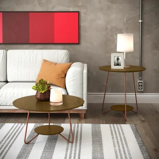 Conjunto de Mesa Liz - Freijó