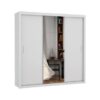 Guarda-Roupa Veneza Plus c/ espelho 3 portas e 4 gavetas - Branco
