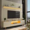 Rack com Painel Nobre 85" - Off White
