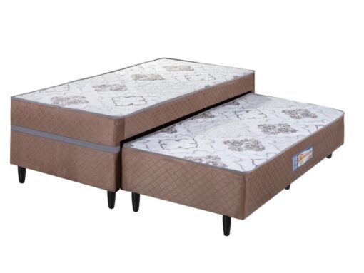 Cama Box Açucena Solteiro com Auxiliar Ortopédica  - 88x188x46
