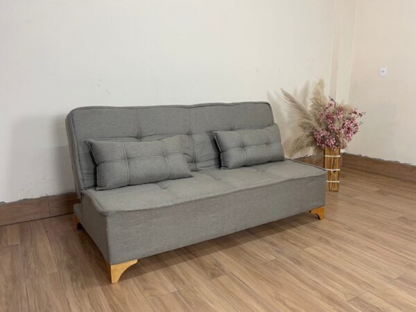 Sofá Cama Zayn 1.86m - Marrom Linho