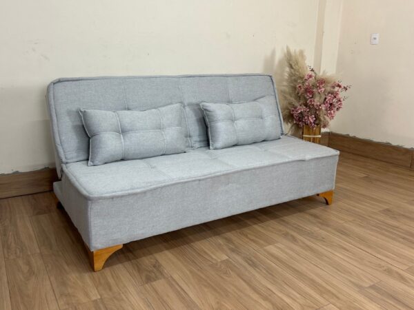 Sofá Cama Zayn 1.86m - Cinza Linho