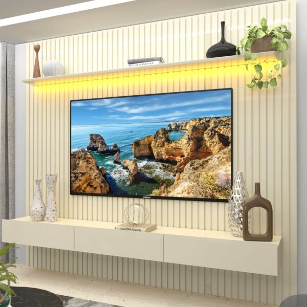 Home Nobre com Nicho 85" -Off White