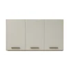 Armário Aéreo c/3 Portas São Luiz Larg. 1.20m Cinamomo/Off White Valdemoveis