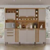 Armário de Cozinha Acácia larg. 2.18m Cinamomo/Off Sallêto