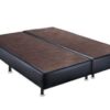 Base Box Silmer Queen Bi Partida Corino Preto - 158x198x26