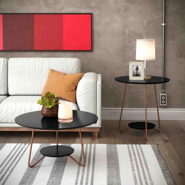 Conjunto de mesa Liz - Preto