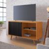 Rack Carinho 43" - Cinamomo/Preto