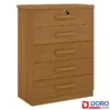 Cômoda com 5 Gavetas Ipanema Cinamomo D Doro