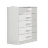 Cômoda Evidência 5 gavetas - Branco