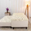 Cama Unibox Solteiro com Auxiliar D-28 Sonho Bom Bege Nosso Sonho