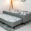 Cama Box Solteiro Dackar + Cama Auxiliar Orthoside