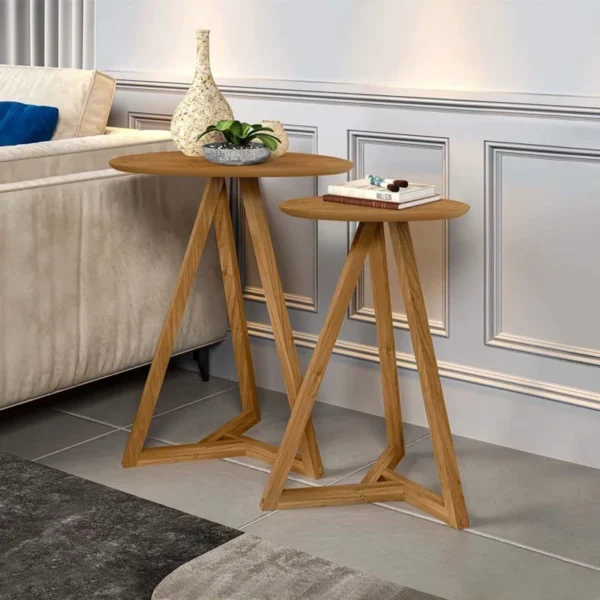 Conjunto Mesa Lateral Mezanino Classic Nature Tebarrot