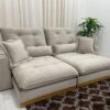 Sofá Retrátil e Reclinável Toronto 2.30m - Capuccino Veludo