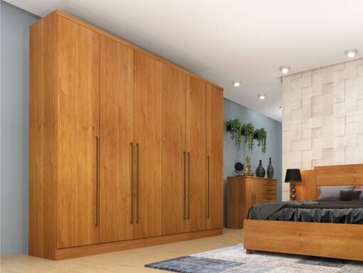 Guarda-Roupa Sevilha 6 Portas 8 Gavetas Tcil - Cinamomo