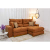 Sofá Retrátil Reclinável 2.30m Gran Bello Veludo Terracota - D33 e Molas Ensacadas