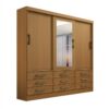 Guarda-Roupa Meridian 3 portas e 9 gavetas - Cinamomo