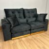Sofá Retrátil e Reclinável Toronto 2.10m - Preto Veludo