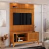 Rack Aruba com Painel Avant 55" -  Cedro