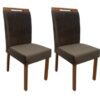 Conjunto Cadeiras Isa 2 unidades - Cinamomo/Marrom