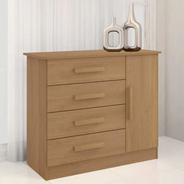 Cômoda 4 Gavetas e Sapateira Firenze Cinamomo D Doro