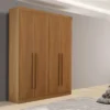 Guarda-Roupa Solteiro Da Vinci Plus 4 Portas 3 Gavetas Cinamomo MDF Larg. 1.85m D Doro