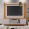 Home Bálsamo Com Detalhe Ripado TV até 65 Polegadas Larg. 1.50m Cinamomo/Off White JCM