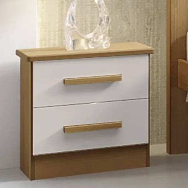 Mesa de Cabeceira New Athos Cinamomo/Off White D Doro