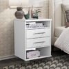 Mesa de Cabeceira Valente Branco Rud Rack