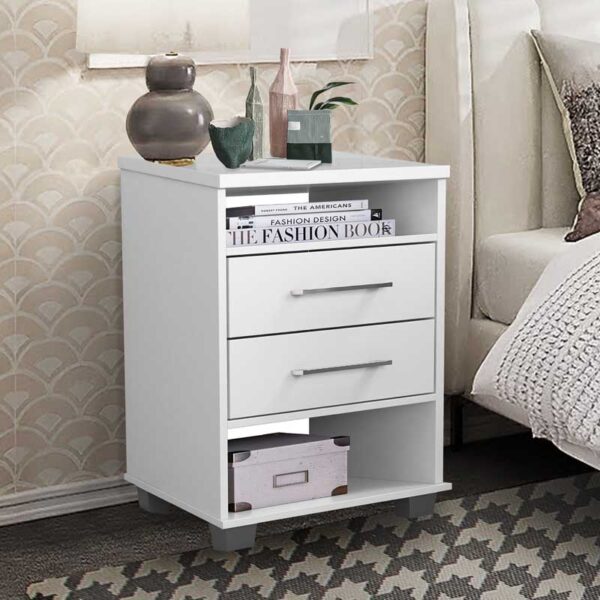 Mesa de Cabeceira Valente Branco Rud Rack