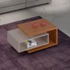 Mesa de Centro Diva Candian Larg. 0.88m Cinamomo/Off White JCM