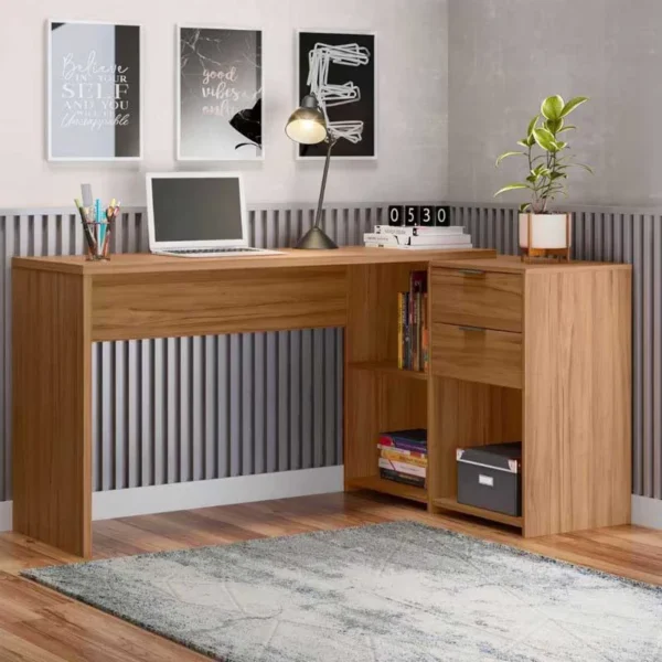 Mesa Office NT 2060 Com 2 Gavetas Freijó Notável