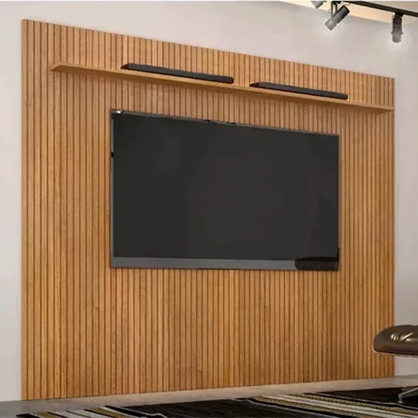 Painel Frisado Curitiba para TV até 75 Polegadas Cinamomo Valdemoveis