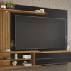 Painel NT 1355 Ripado TV até 65 Polegadas Larg. 1.82m Preto/Freijó Notável