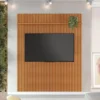 Painel Riso Ripado S/Nicho TV até 75 Polegadas Larg. 2.07m Cinamomo JCM