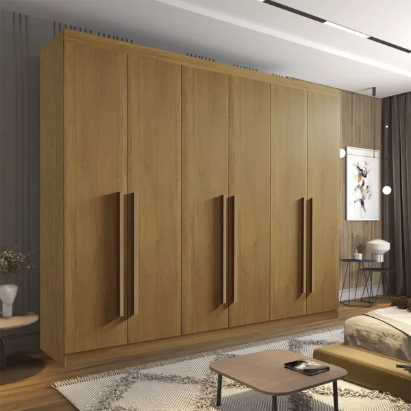 Guarda-Roupa Casal 6 Portas Da Vinci Plus MDF Cinamomo - D doro