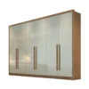 Guarda-Roupa Casal 6 Portas Robust Plus MDF Cumaru/Fendi Larg. 2.76m Novo Horizonte