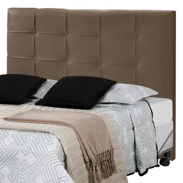 Cabeceira Hadassa Queen em Suede Ra