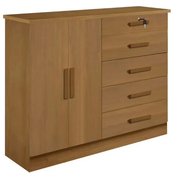 Cômoda Sapateira New Athos 5 Gavetas 2 Portas D Doro