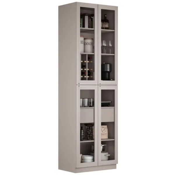 Cristaleira Essence 4 Portas 1 Gaveta Itatiaia