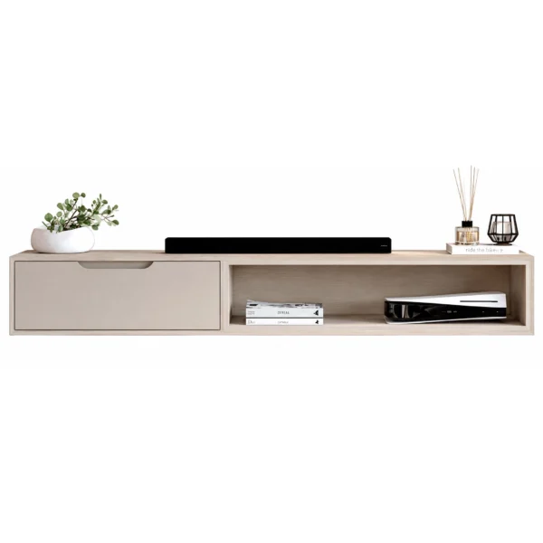 Nicho Suspenso Liso 140cm com 1 Gaveta Jb Bechara