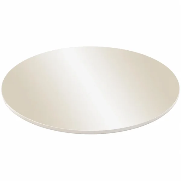 Prato Giratório Laqueado Sem Borda 50cm com Vidro Rj Decor
